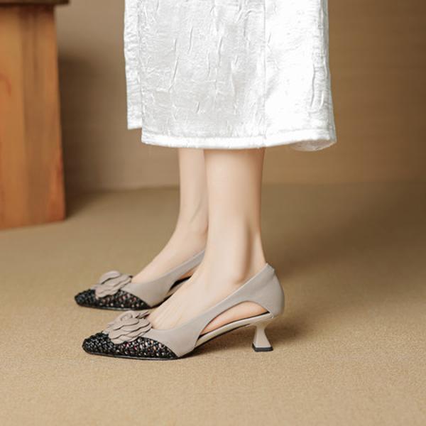 Handcrafted Luxury Leather Women's Shoes, Elegance Redefined(EcqiH-8001)