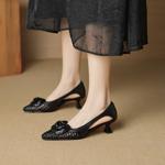 Handcrafted Luxury Leather Women's Shoes, Elegance Redefined(EcqiH-8001)