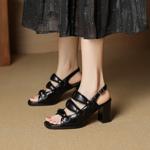 Elegance in Every Step: Handmade Leather Women’s Shoes(EcqiHC-8019)