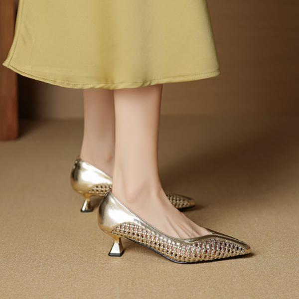 Elegant Handcrafted Genuine Leather Women’s Shoes - Luxurious Quality(EcqiH-8012)