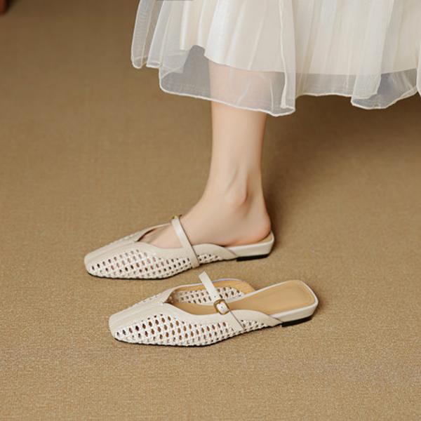 Handcrafted Genuine Leather Women's Shoes: Elegant Luxury with Exquisite Craftsmanship(EcqiH-8010)