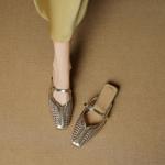 Handcrafted Genuine Leather Women's Shoes: Elegant Luxury with Exquisite Craftsmanship(EcqiH-8010)