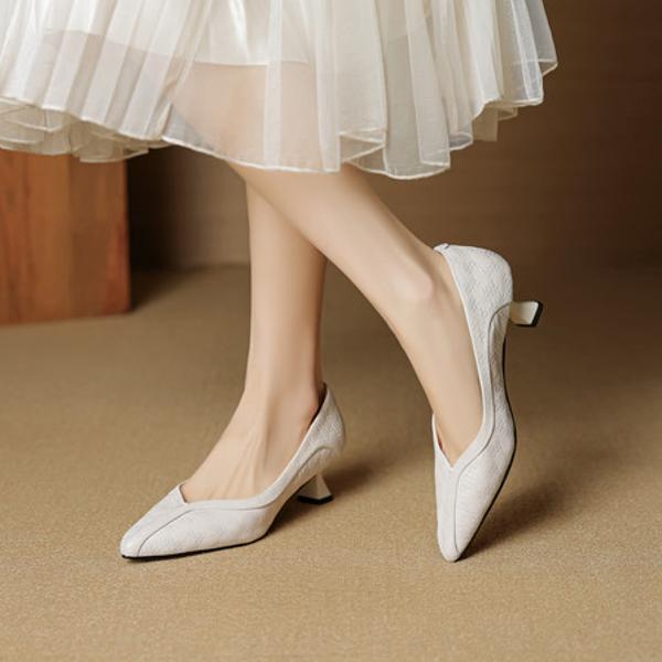 Luxurious Handmade Genuine Leather Women's Shoes(EcqiH-8030)