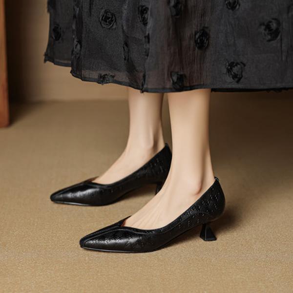 Luxurious Handmade Genuine Leather Women's Shoes(EcqiH-8030)