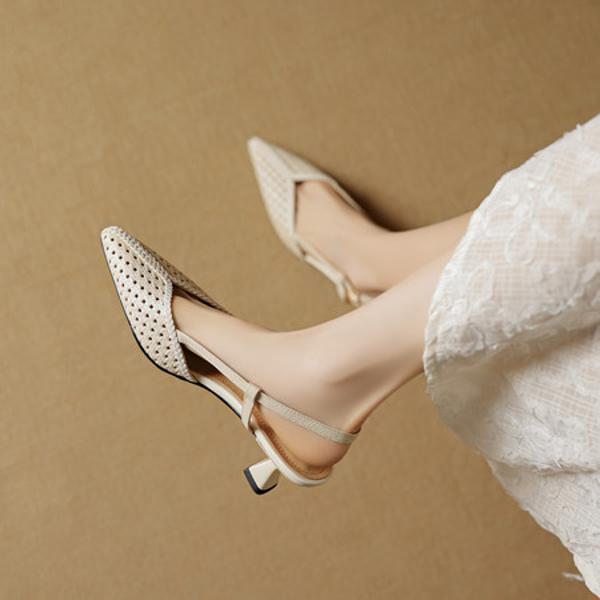 Handcrafted Genuine Leather Women's Shoes – Elegant Luxury Craftsmanship(EcqiH-8022)