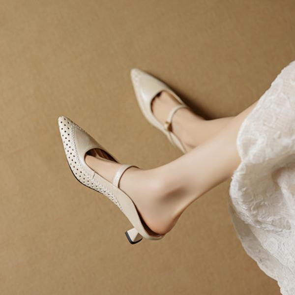 Handcrafted Luxury Leather Women's Shoes(EcqiH-8020)