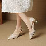 Handcrafted Genuine Leather Women's Shoes: Luxury, Elegance, and Artistry.(EcqiH-8039)