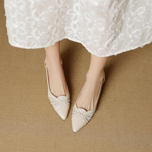 Handcrafted Genuine Leather Women's Shoes: Luxury, Elegance, and Artistry.(EcqiH-8039)