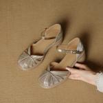 Elegant Handcrafted Leather Women’s Shoes: Luxury Quality and Craftsmanship(EcqiH-8035)