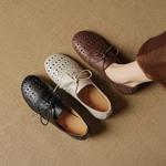 Handcrafted Genuine Leather Women's Shoes: Exquisite Quality & Timeless Elegance(EcqiH-8055)