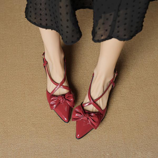 Elegant Handcrafted Genuine Leather Women's Shoes(EcqiHL-8049)