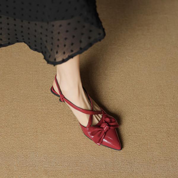 Elegant Handcrafted Genuine Leather Women's Shoes(EcqiHL-8049)