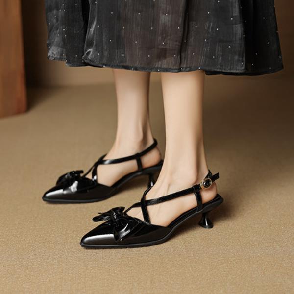 Elegant Handcrafted Genuine Leather Women's Shoes(EcqiHL-8049)