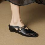 Handcrafted Luxurious Genuine Leather Women’s Shoes: Elegant Artistry & Quality(EcqiH-8052)