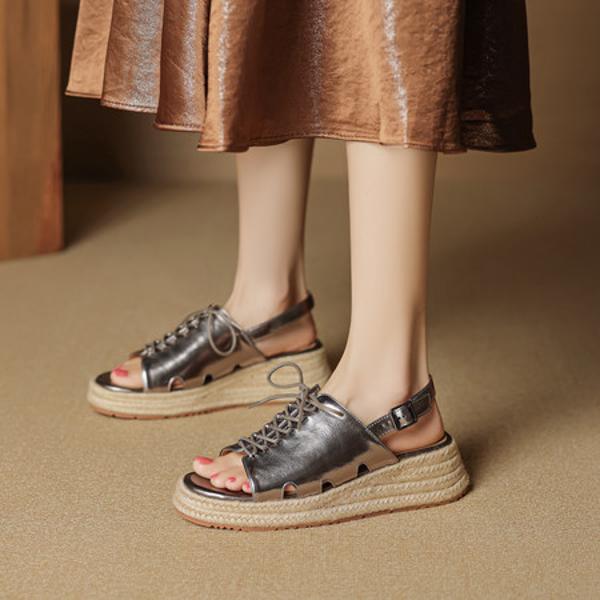 Luxury Handcrafted Leather Women's Shoes Elegance(EcqiH-8062)