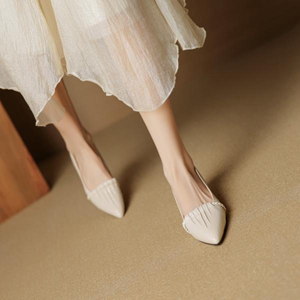 Luxury Handcrafted Leather Women's Shoes: Exquisite Craftsmanship & Timeless Elegance(EcqiH-8075)