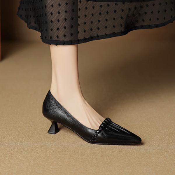 Luxury Handcrafted Leather Women's Shoes: Exquisite Craftsmanship & Timeless Elegance(EcqiH-8075)