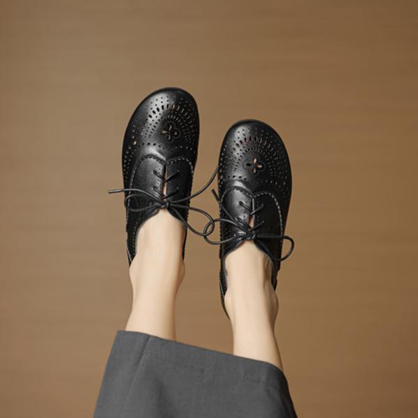 Exquisite Handmade Leather Women's Shoes: Elegance in Every Detail(EcqiH-8068)