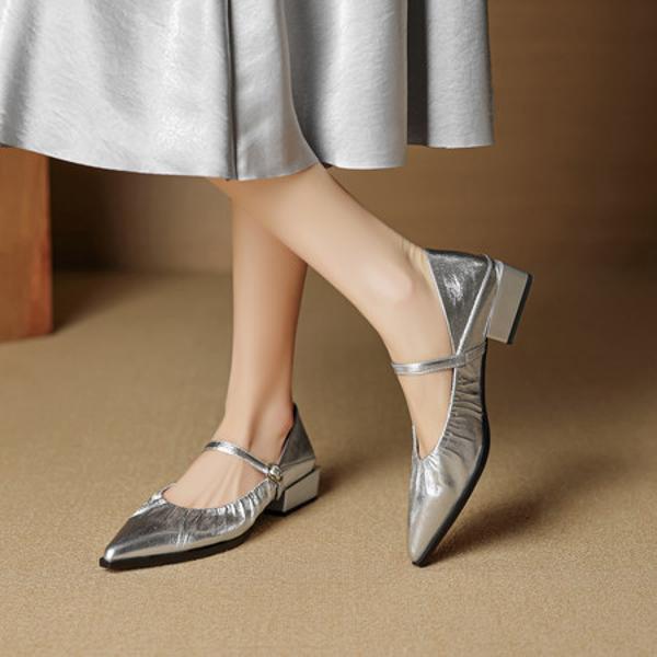 Handcrafted Luxury Leather Women's Shoes: Exquisite Quality and Elegant Design(EcqiHL-8069)