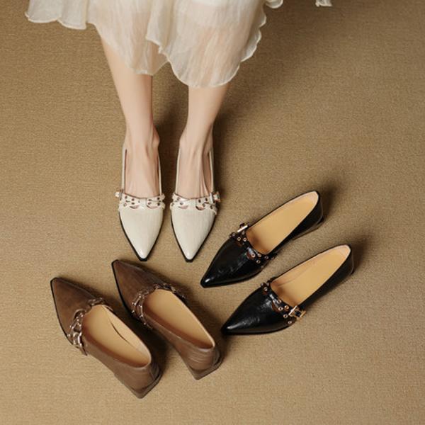 Exquisite Handmade Leather Womens Shoes: A Touch of Luxury and Elegance(EcqiHL-8072)