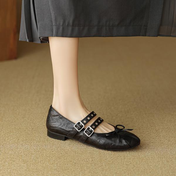 Luxurious Handcrafted Leather Women's Shoes: Elegance in Every Detail(EcqiHC-8092)