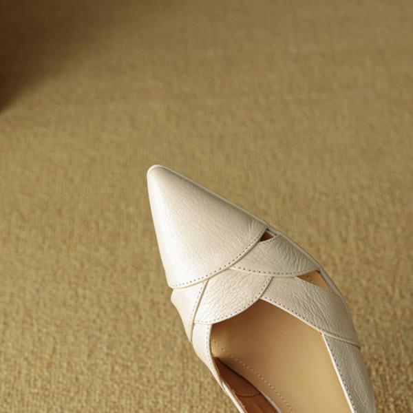 Handcrafted Luxury Leather Women's Shoes(EcqiHC-8095)