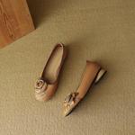 Elegant Handcrafted Leather Women's Shoes - Luxury Quality and Craftsmanship(EcqiHC-8105)