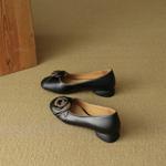 Elegant Handcrafted Leather Women's Shoes - Luxury Quality and Craftsmanship(EcqiHC-8105)