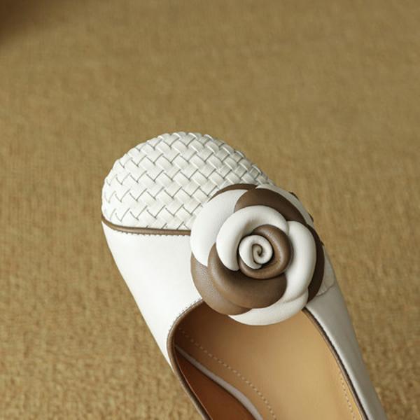 Elegant Handcrafted Leather Women's Shoes - Luxury Quality and Craftsmanship(EcqiHC-8105)