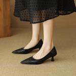 Handcrafted Luxury Leather Shoes for Elegant Women(EcqiHC-8098)