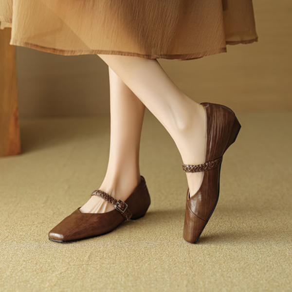 Handcrafted Luxury Genuine Leather Women's Shoes - Elegance Redefined(EcqiHL-8129)