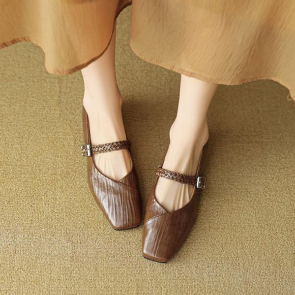 Handcrafted Luxury Genuine Leather Women's Shoes - Elegance Redefined(EcqiHL-8129)