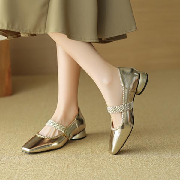 Exquisite Handmade Leather Women’s Shoes: Luxury Craftsmanship & Class(EcqiHC-8136)