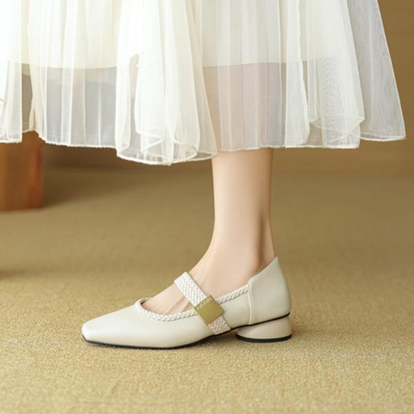 Exquisite Handmade Leather Women’s Shoes: Luxury Craftsmanship & Class(EcqiHC-8136)