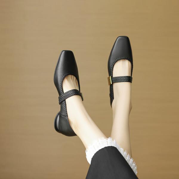 Exquisite Handmade Leather Women’s Shoes: Luxury Craftsmanship & Class(EcqiHC-8136)