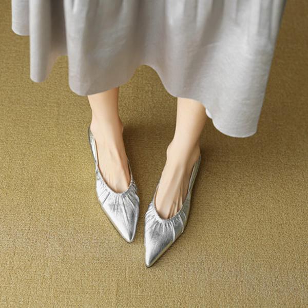 Handcrafted Luxurious Genuine Leather Women's Shoes for Elegant Style(EcqiHC-8135)