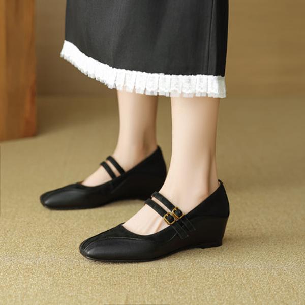 Exquisite Handcrafted Leather Women's Shoes: A Touch of Luxury and Elegance(EcqiH-8138)