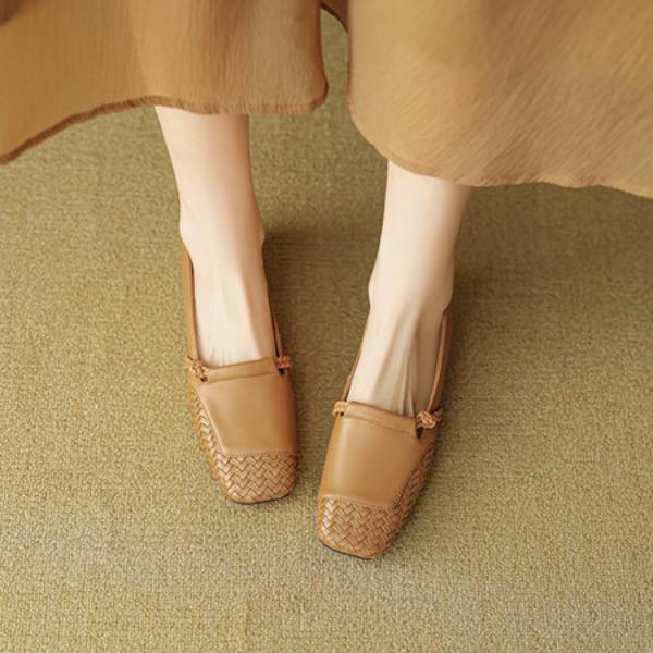 Luxury Handmade Leather Women's Shoes - Exquisite Craftsmanship & Quality(EcqiHC-8132)