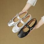 Elegant Handmade Leather Women's Shoes - Luxury Craftsmanship(EcqiHC-8120)
