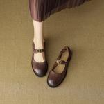 Elegance Redefined: Handcrafted Genuine Leather Women's Shoes of Luxury Quality(EcqiHC-8116)