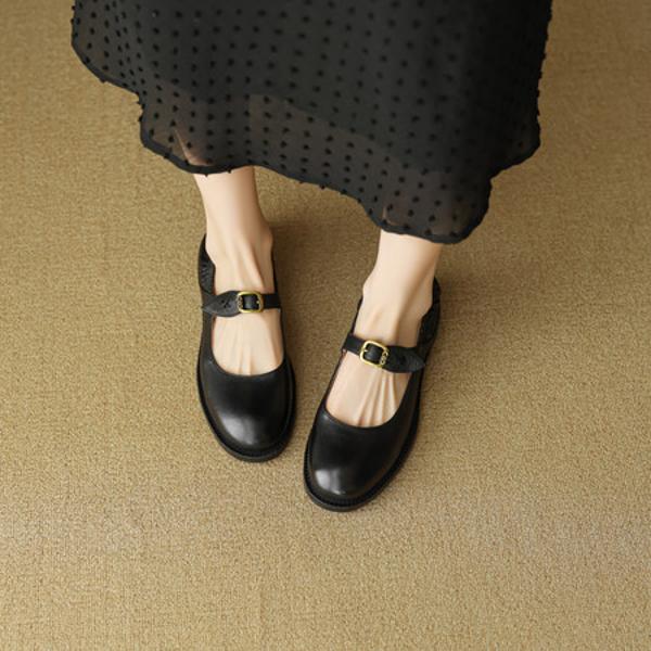 Elegance Redefined: Handcrafted Genuine Leather Women's Shoes of Luxury Quality(EcqiHC-8116)