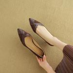 Handcrafted Luxury Leather Women’s Shoes - Elegant Quality(EcqiH-8113)