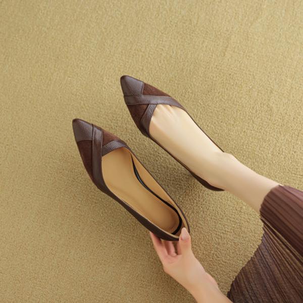 Handcrafted Luxury Leather Women’s Shoes - Elegant Quality(EcqiH-8113)