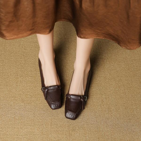 Exquisite Handcrafted Leather Women's Shoes: Luxury, Quality, and Elegance(EcqiH-8200)