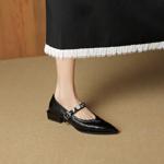 Handcrafted Luxury Leather Women's Shoes for Elegance(EcqiHL-8176)