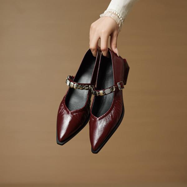 Handcrafted Luxury Leather Women's Shoes for Elegance(EcqiHL-8176)