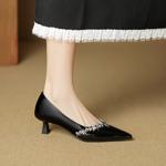 Premium Handmade Leather Women's Shoes: Elegant Craftsmanship(EcqiHC-8188)