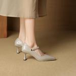 Handcrafted Luxury Leather Women's Shoes: Elegance in Every Stitch(EcqiHL-8178)