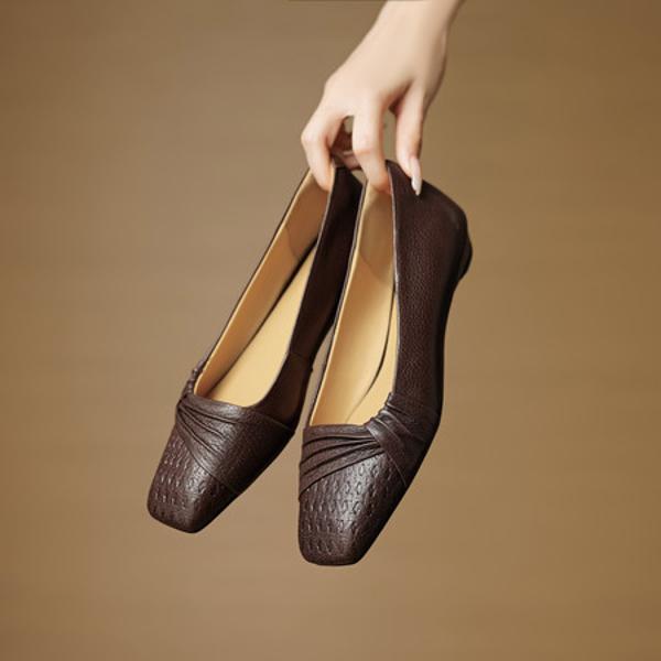 Elevate Your Style: Luxurious Handcrafted Genuine Leather Women's Shoes(EcqiH-8186)