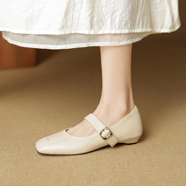 Handcrafted Luxury Leather Women's Shoes, Exquisite Quality(EcqiH-8185)